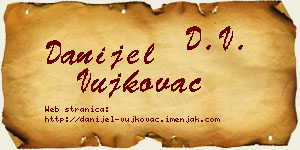 Danijel Vujkovac vizit kartica